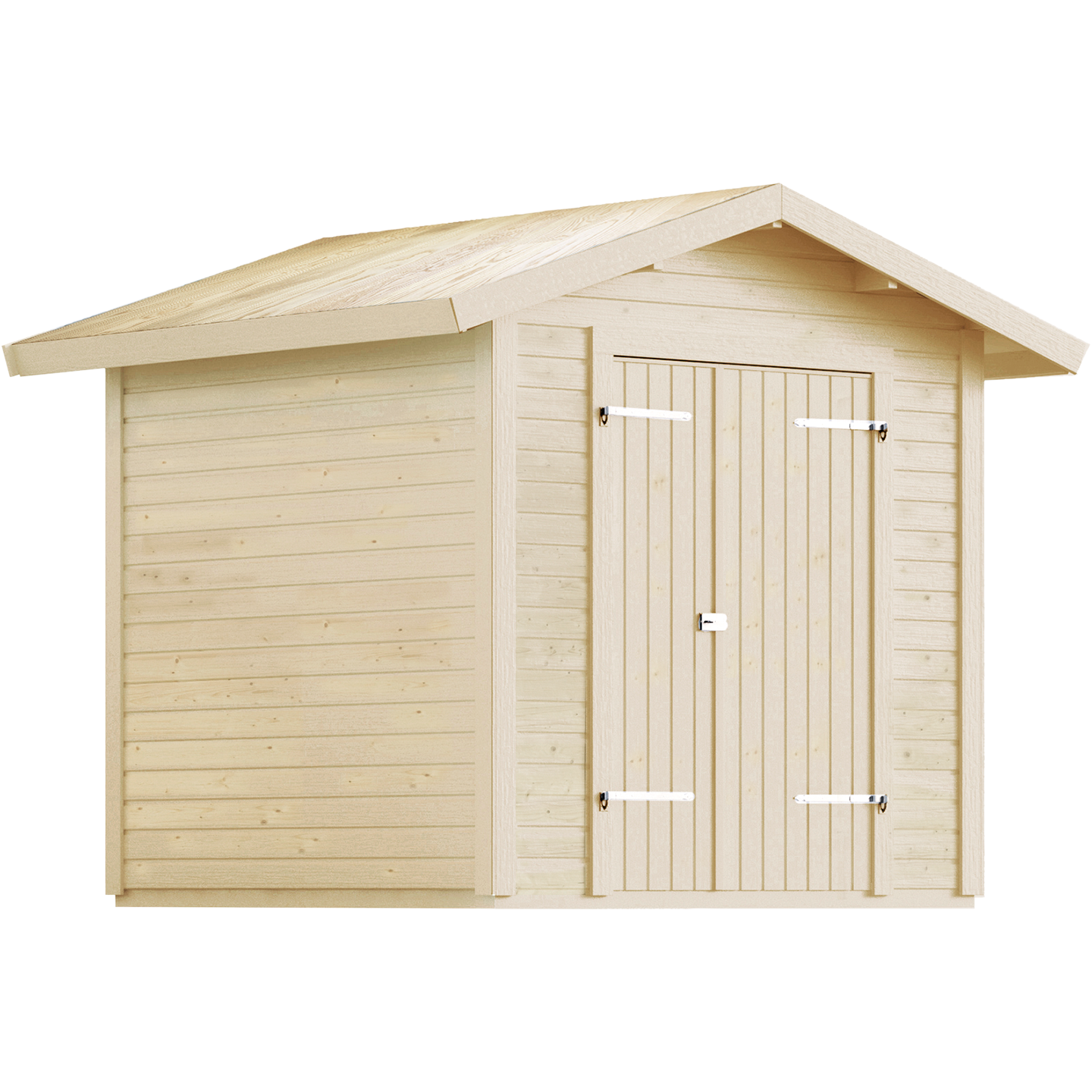 Modul redskabsrum m/saddeltag - 5 m² - ubehandlet
