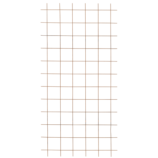 Stålespalier 90×180 cm - u/kant (ruster)