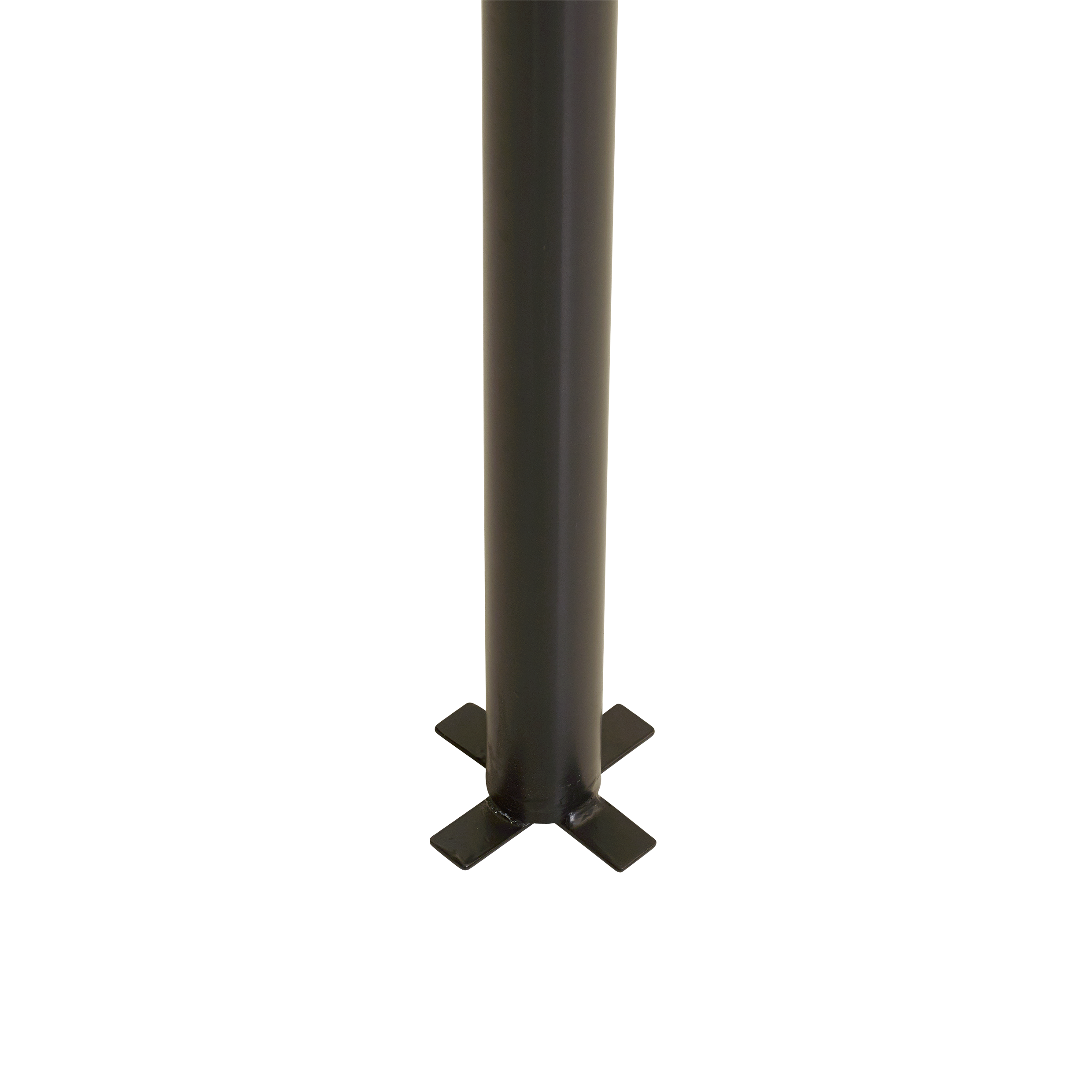 Stålstolpe rund - Ø42,4 mm × 186 cm - til nedstøbning