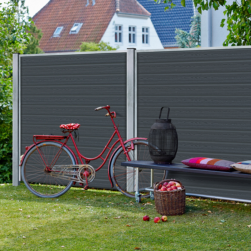 Stålstolpe 8x8x186 cm - til nedstøbning - inkl. 1 stk. stolpeafdækning