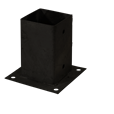 Cubic Stolpefod - 9×9 cm stolper - til fundament - Sort