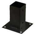 Cubic Stolpefod - 7×7 cm stolper - til fundament - Sort