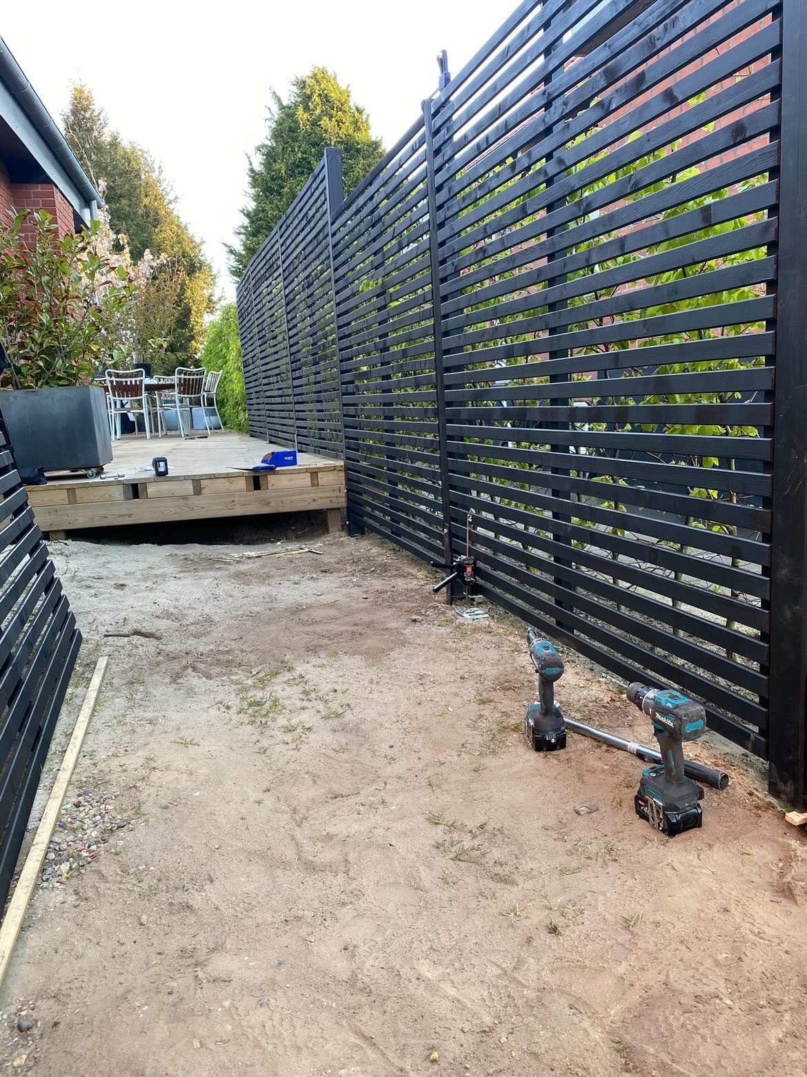 Terrasse im Bau