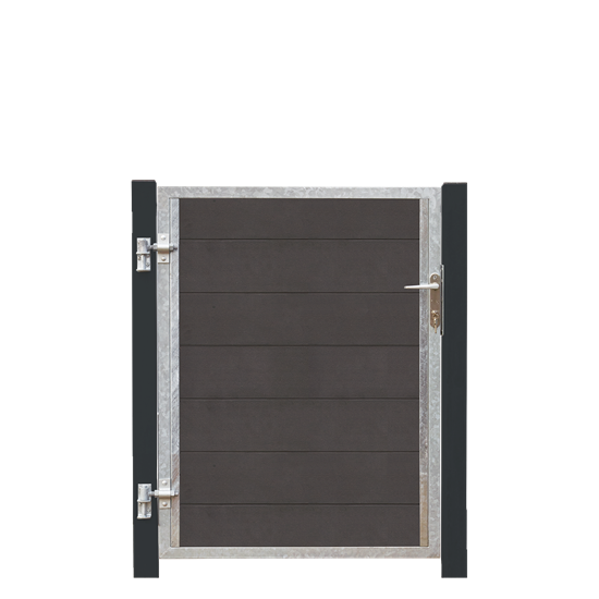 Futura Kompositlåge VI 99×127 cm cm + 16 cm gråsorte stålstolper