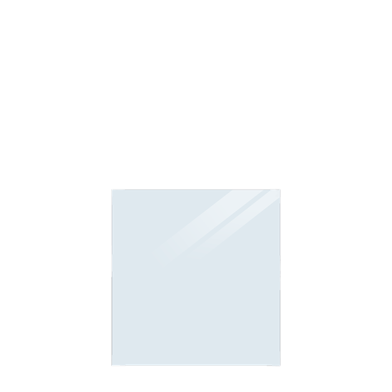 Lamineret Glaselement - Klart - 86×91 cm