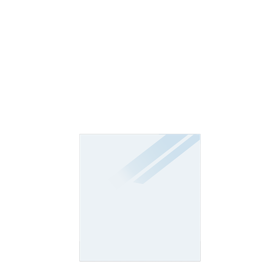 Lamineret Glashegn Frosted  - 86×91 cm