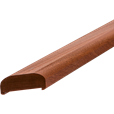 Mahogni håndliste til gelænder - 197 cm - smig venstre