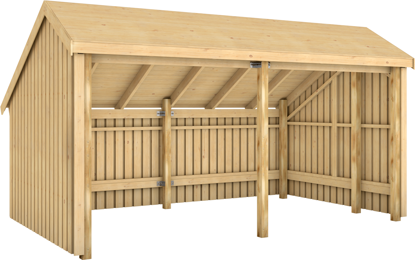 Multi Havehus 10,5 m² - 2 moduler åben