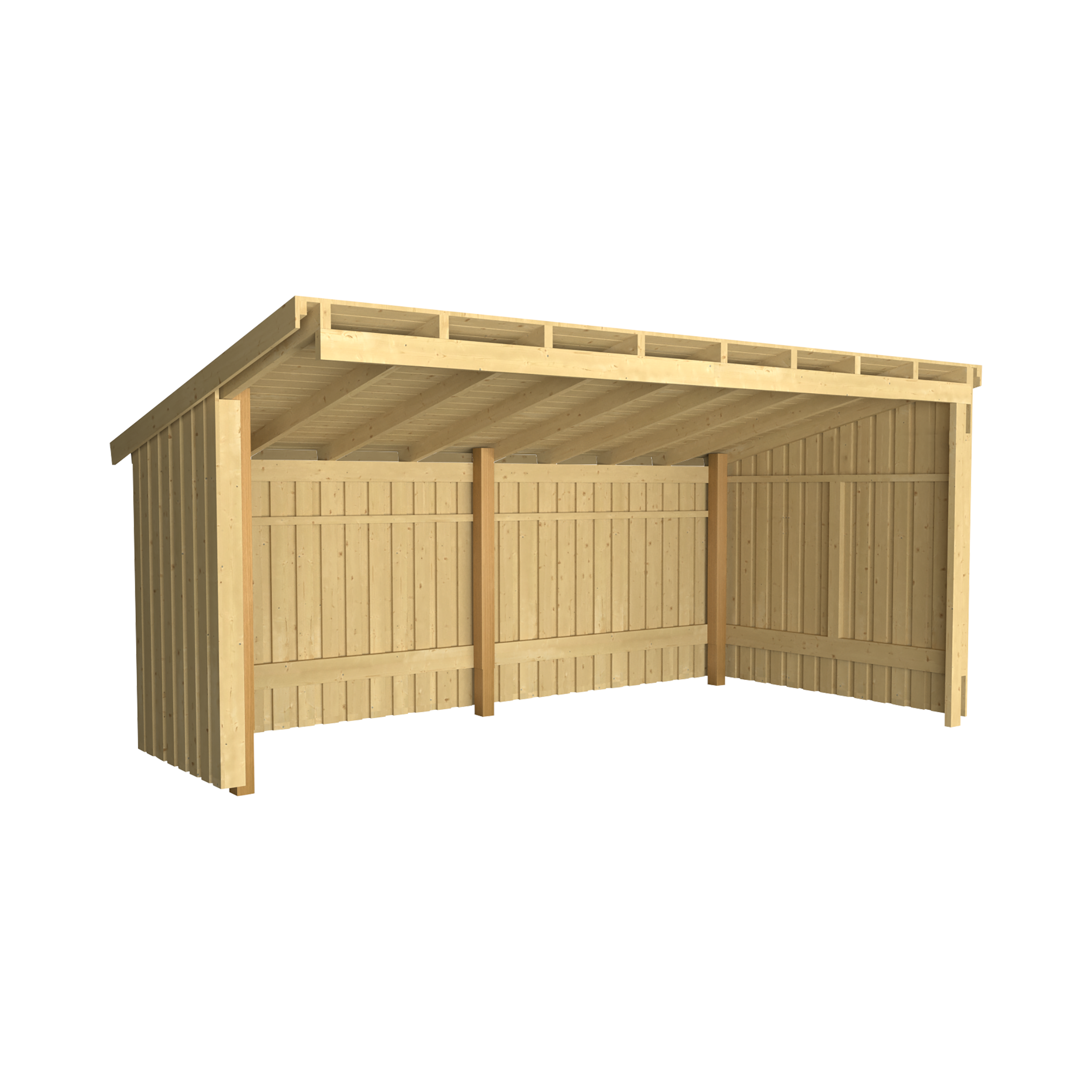 Nordic Multi Havehus Vægmodel 9,5 m² - halvlukket