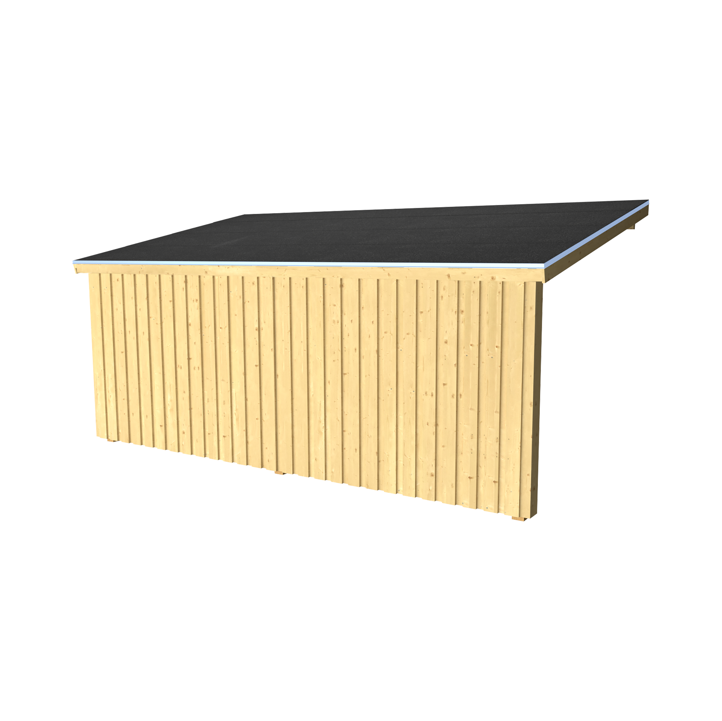 Nordic Multi Havehus Vægmodel 9,5 m² - åben - inkl. tagpap/alulister