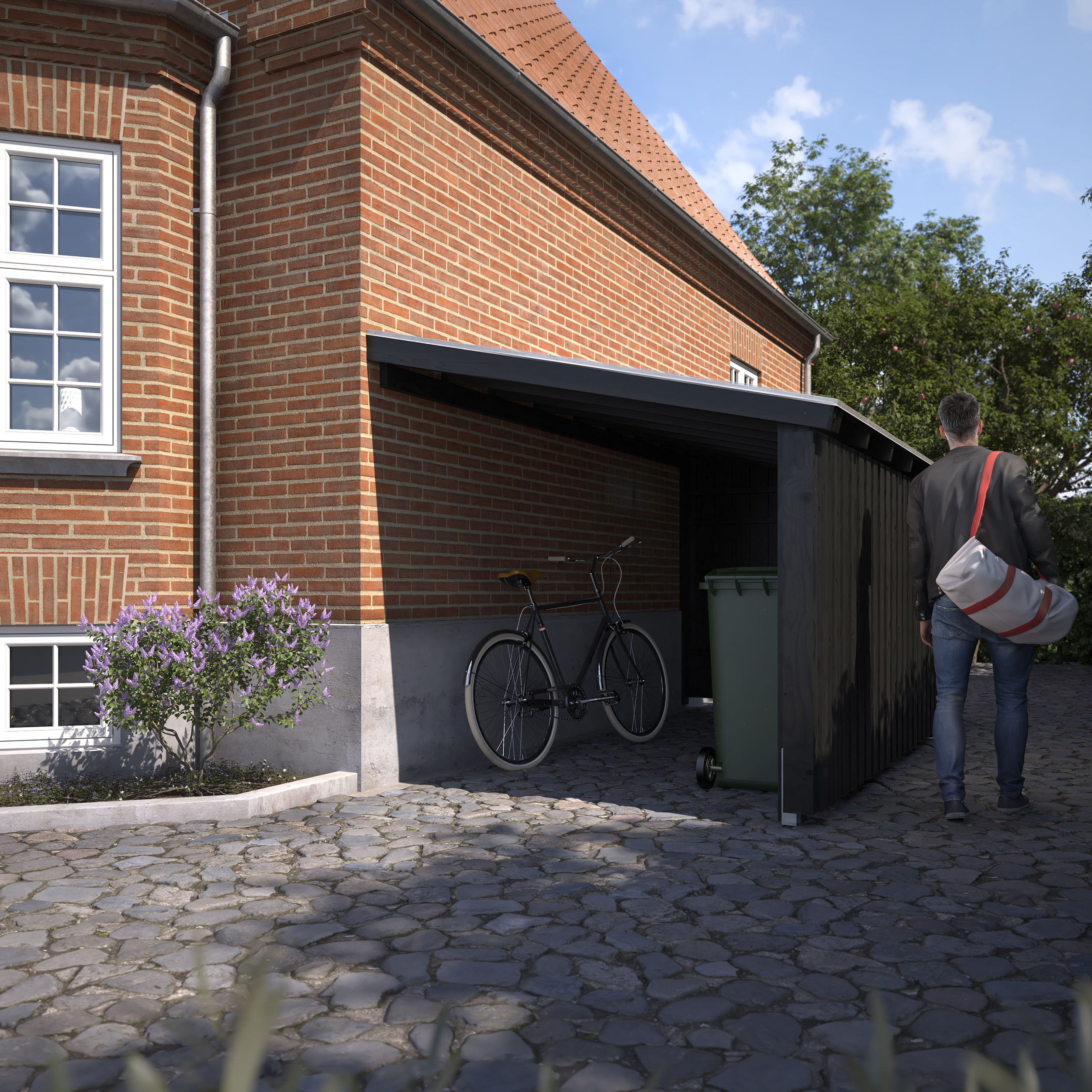 Nordic Multi Havehus Vægmodel 9,5 m² - åben