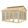 Multi Pavillon model 2 m/14 vinduer og 1 dobbeltdør - ekskl. gulv