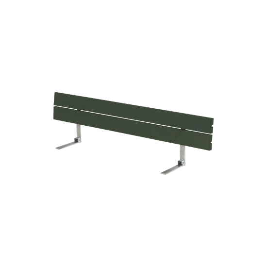 Ryglæn til Plankebænk - 166 cm - Grøn