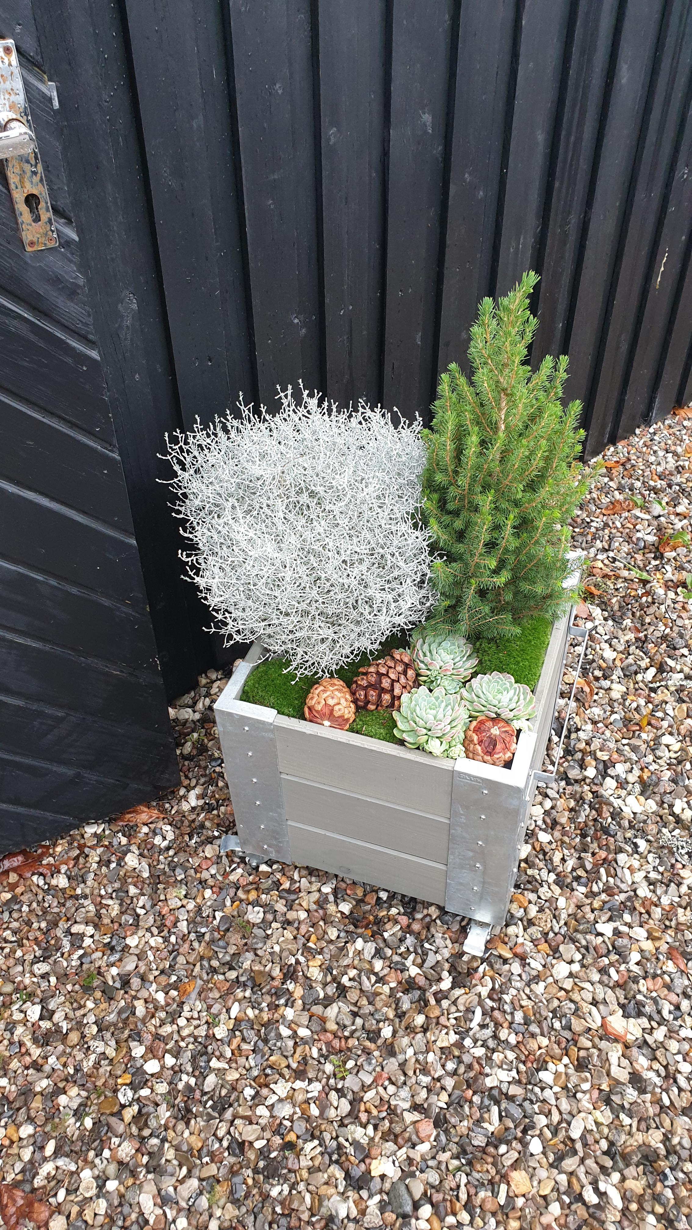 CUBIC blomsterkasse på hjul
