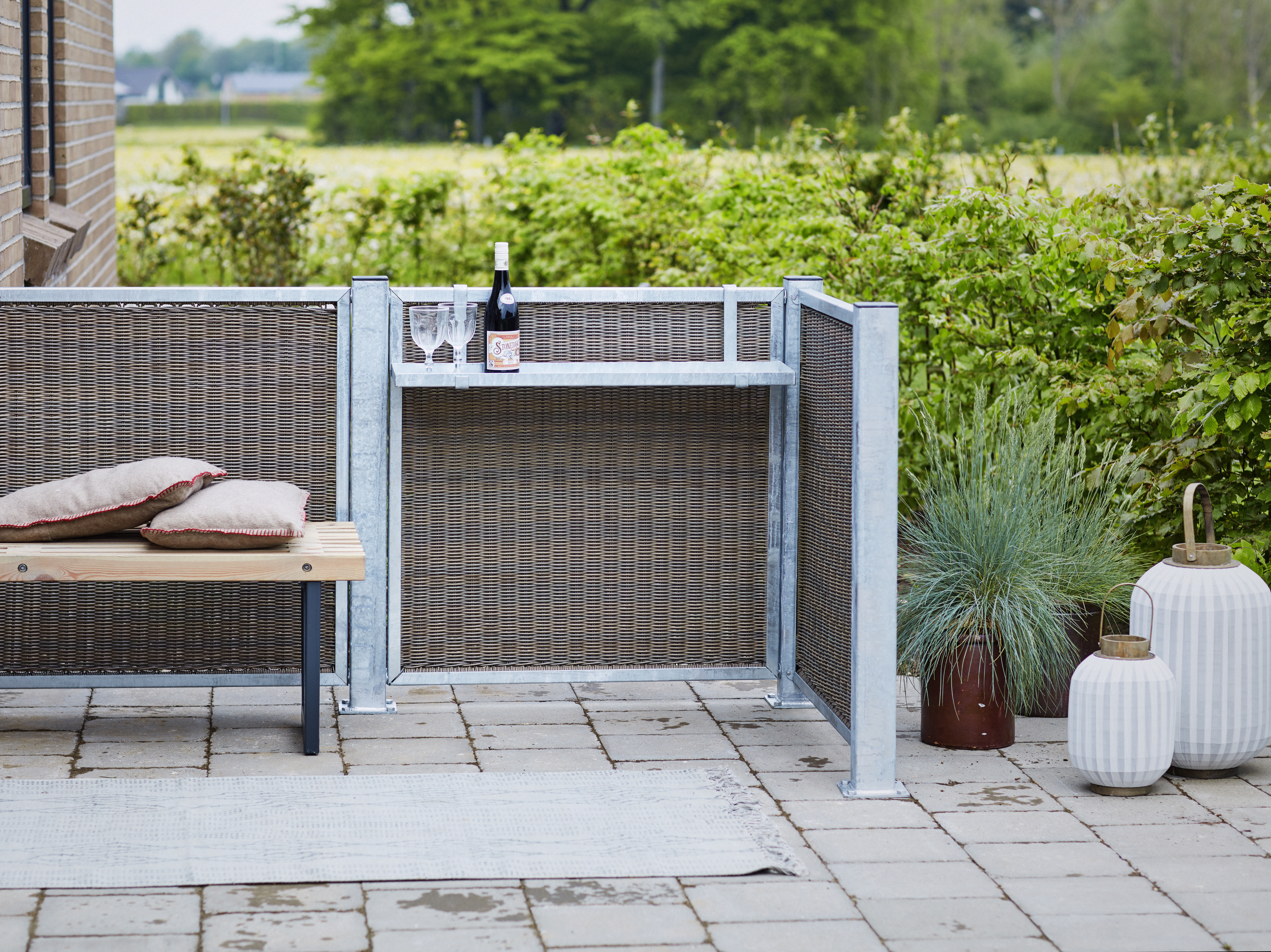 Cubic Rammehegn - Polyrattan - 90x90 cm