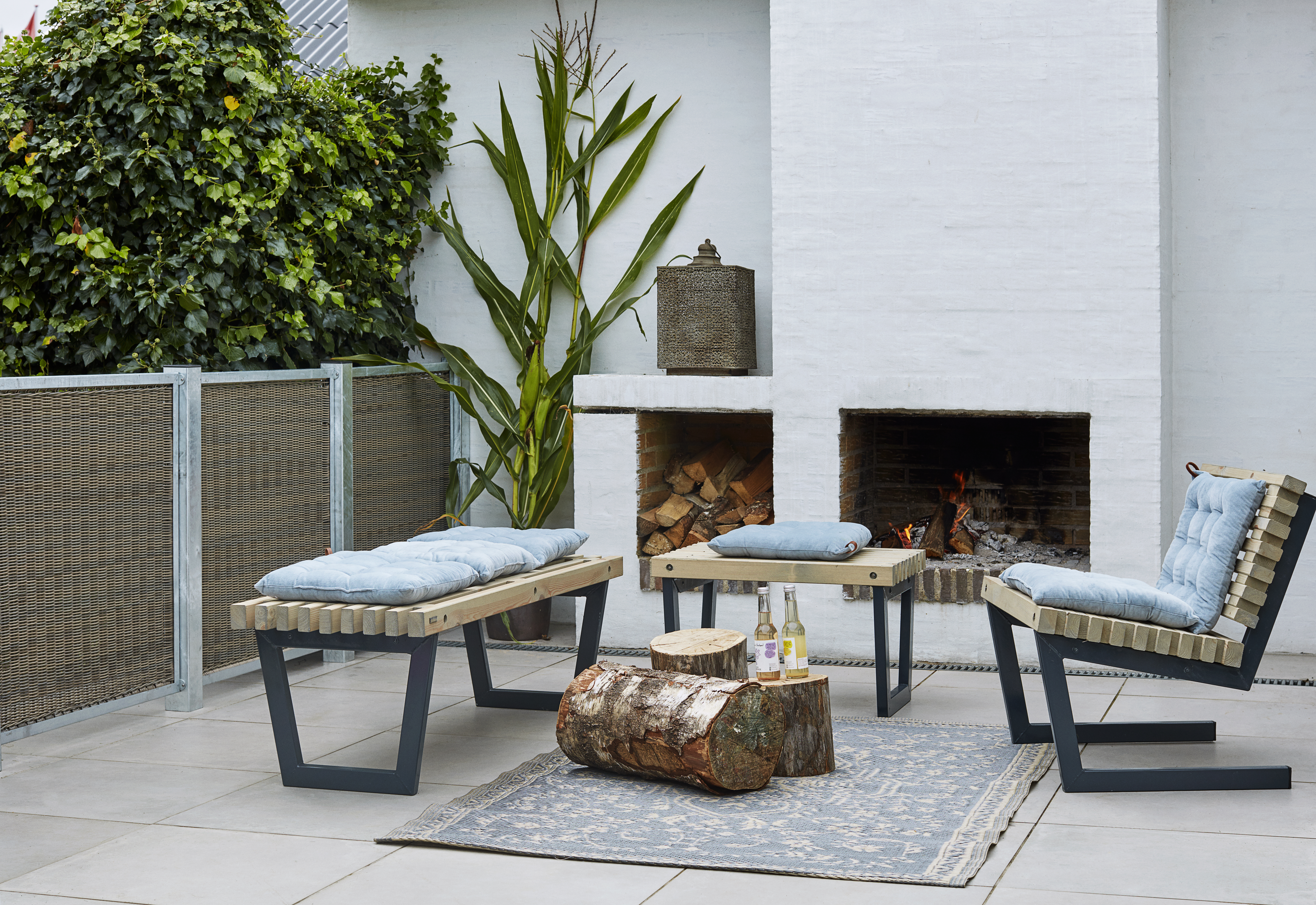 Cubic Rammehegn - Polyrattan - 90x90 cm