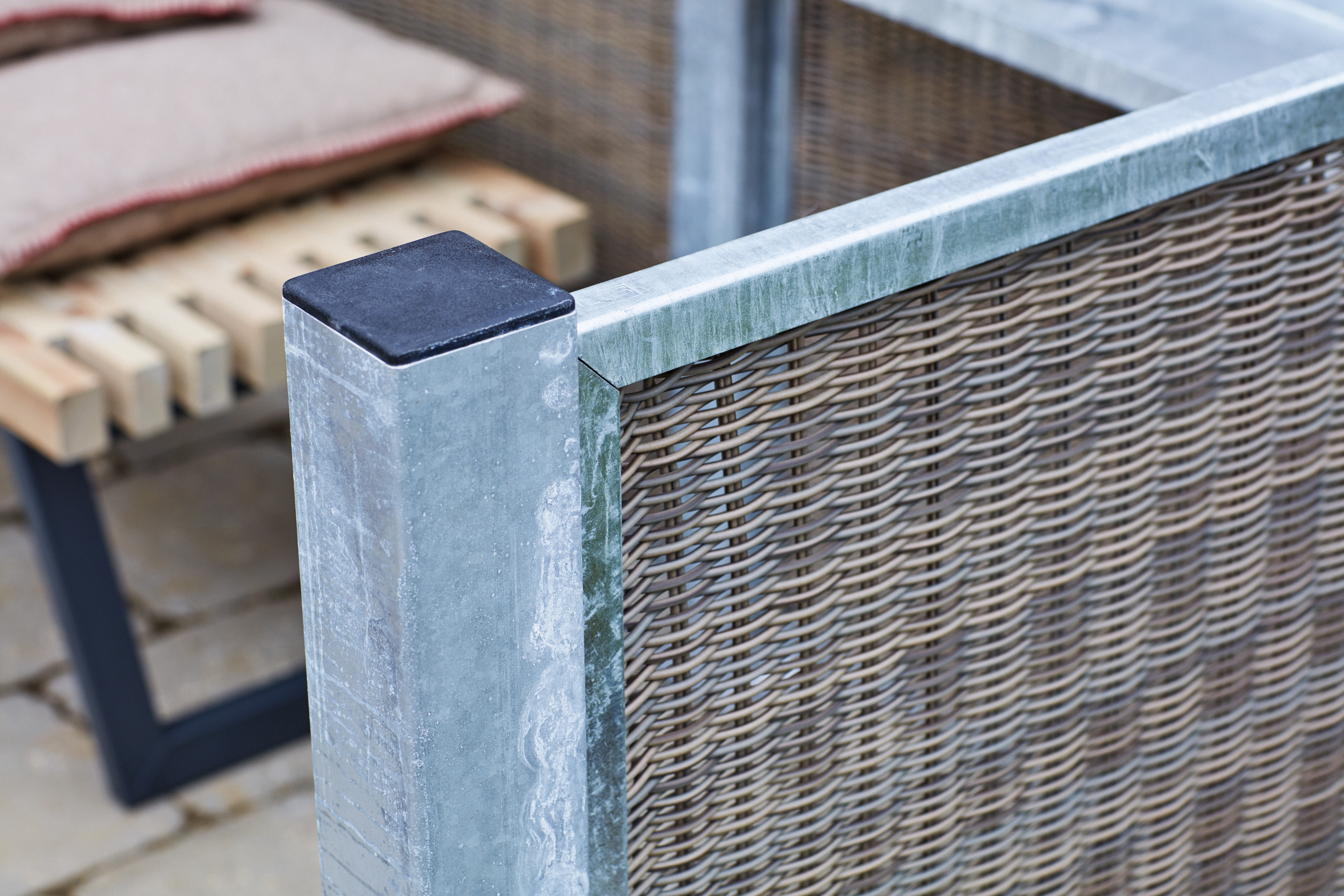 Cubic Rammehegn - Polyrattan - 90x90 cm