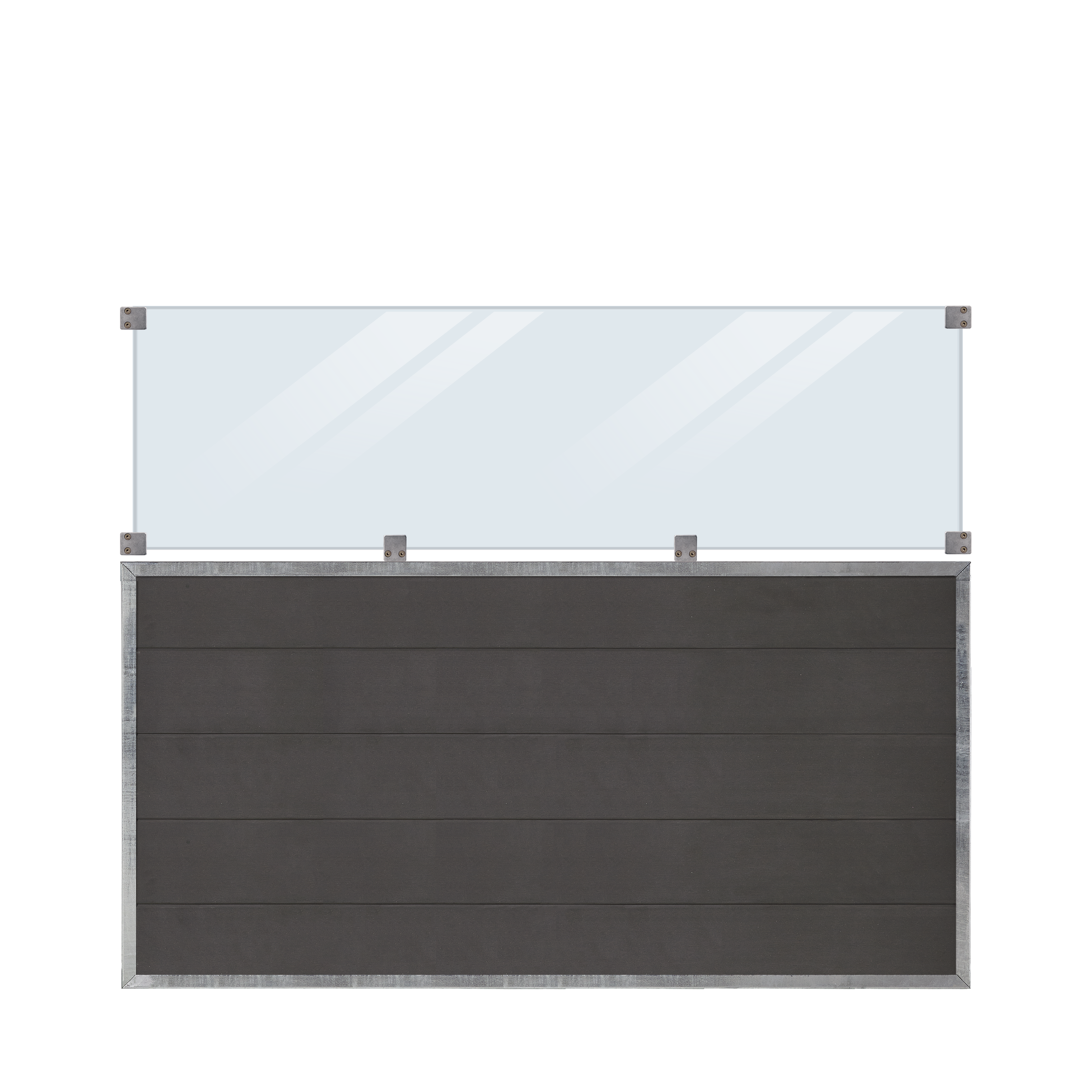 Futura Komposithegn m/klart glas - 180×145 cm