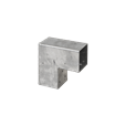 Cubic Hjørnebeslag enkelt, til 7 cm stolper