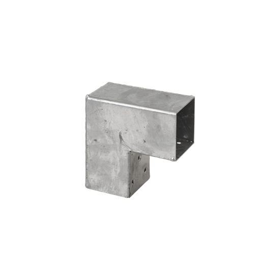 Cubic Hjørnebeslag enkelt - til 7×7 cm stolper