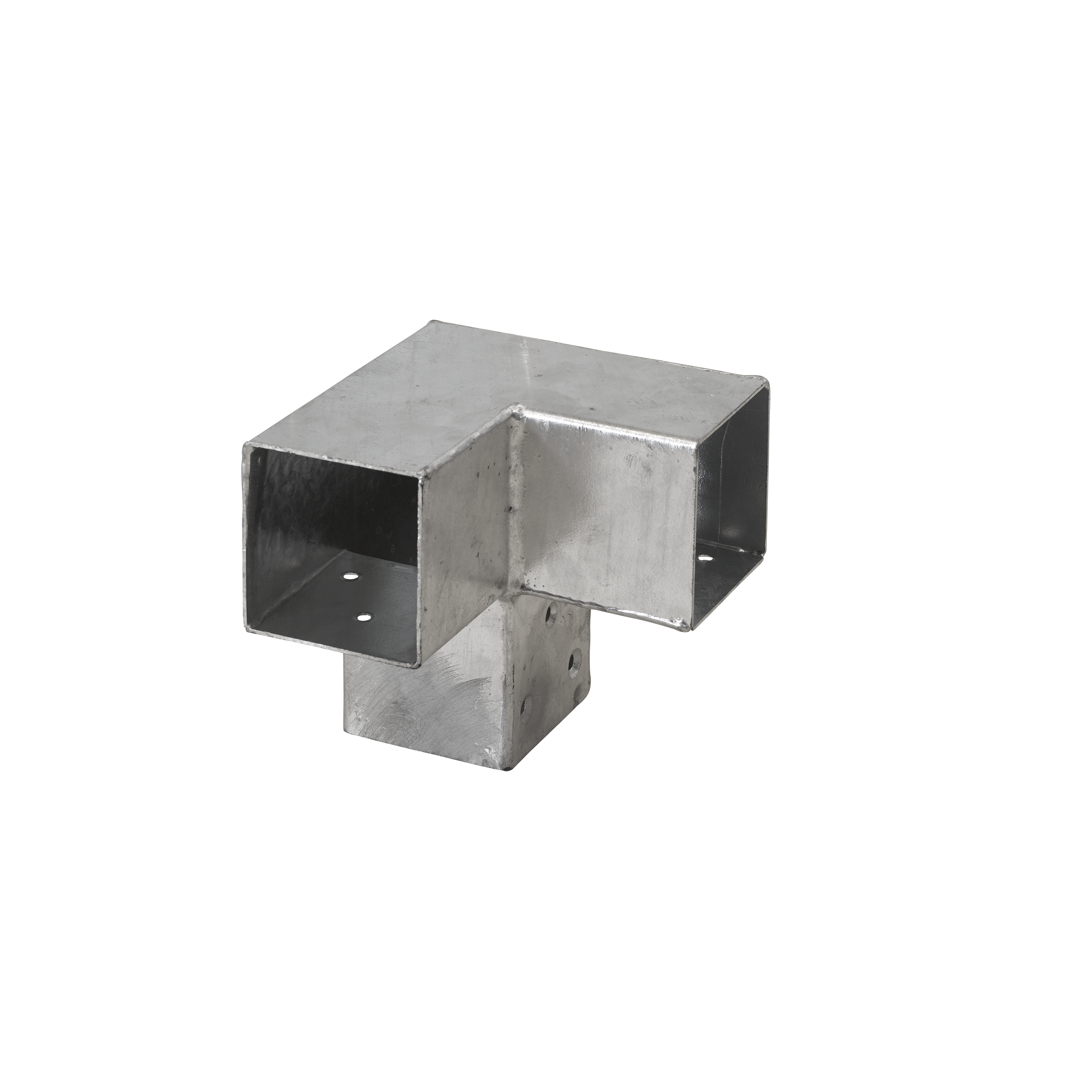 Cubic Hjørnebeslag dobbelt - til 7×7 cm stolper