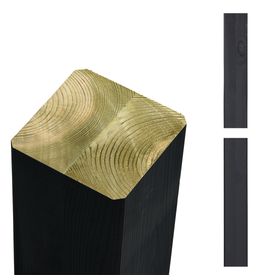 Omlimet Cubic drager - 9x9x369 cm - Sort