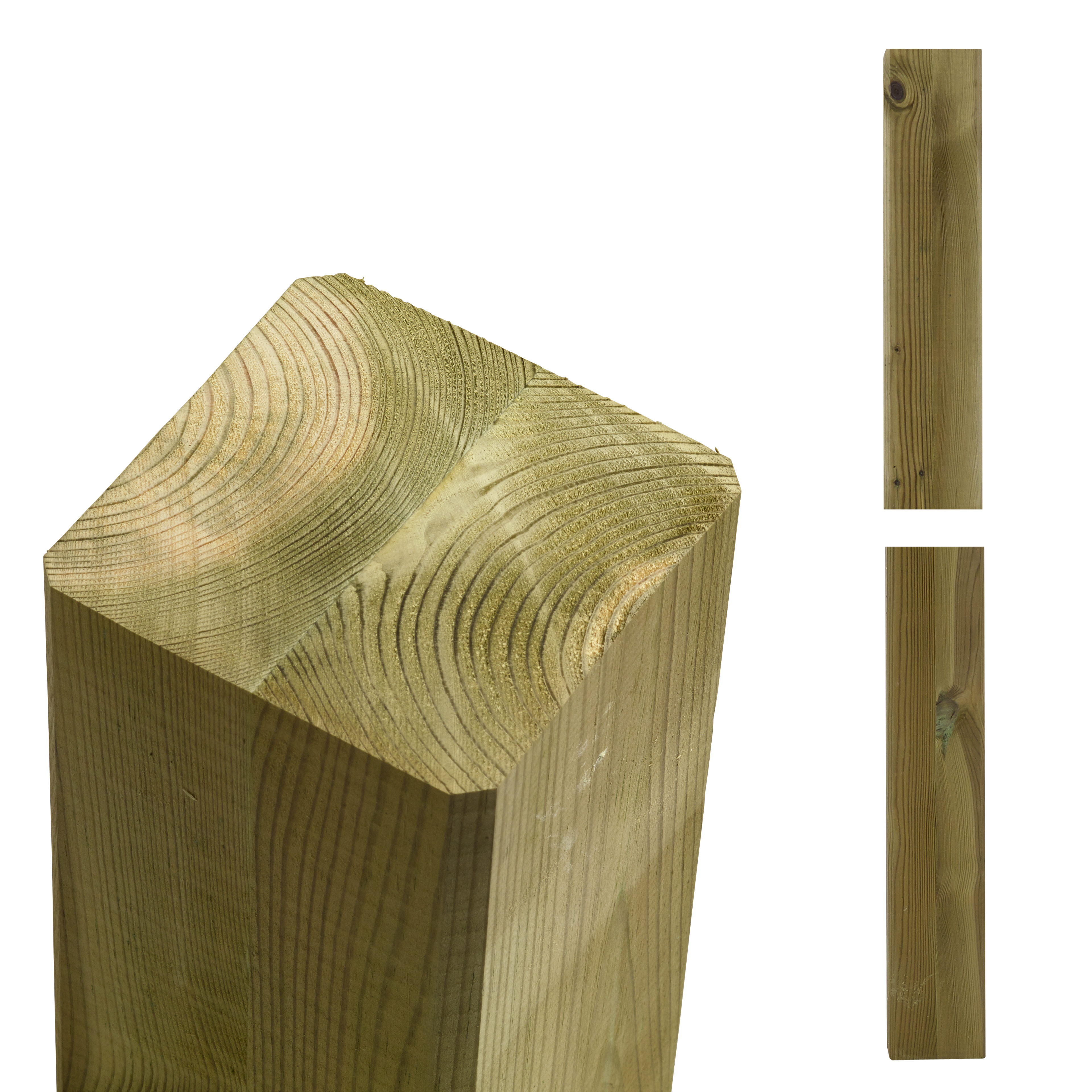 Omlimet Cubic drager - 9×9×369 cm - Trykimprægneret