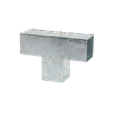 Cubic forlængerbeslag enkelt - til 9×9 cm stolper