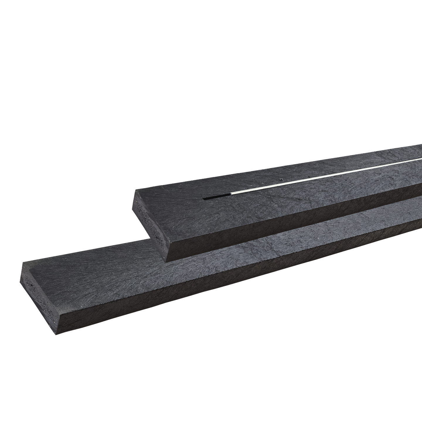 Påbygning til Basic Bord/Bænkesæt - 77 cm - RePlast - Sort