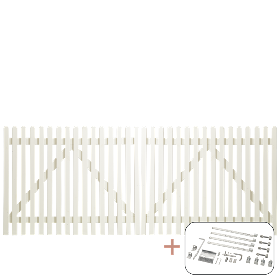 Retro Dobbeltlåge inkl. beslag - 300×120 cm