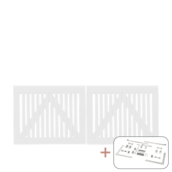 Sendai Dobbeltlåge inkl. beslag - 200×80 cm