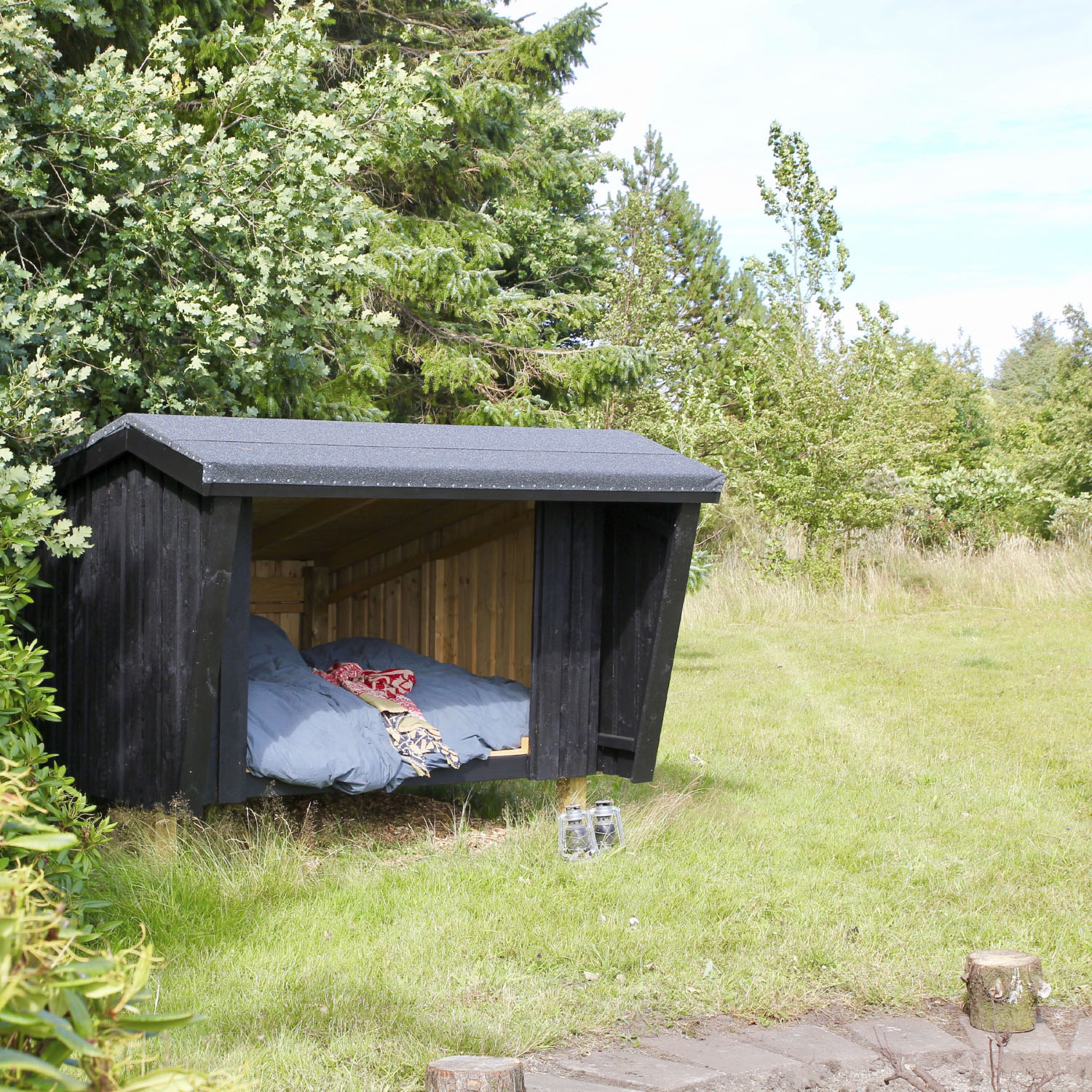 Shelter med smuk beliggenhed