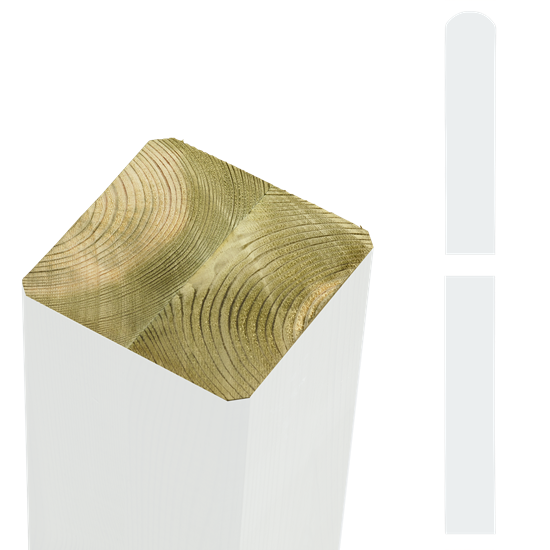 Omlimet stolpe - 9x9x238 cm
