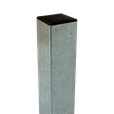 Stålstolpe 8x8x186 cm - til nedstøbning - inkl. 1 stk. stolpeafdækning