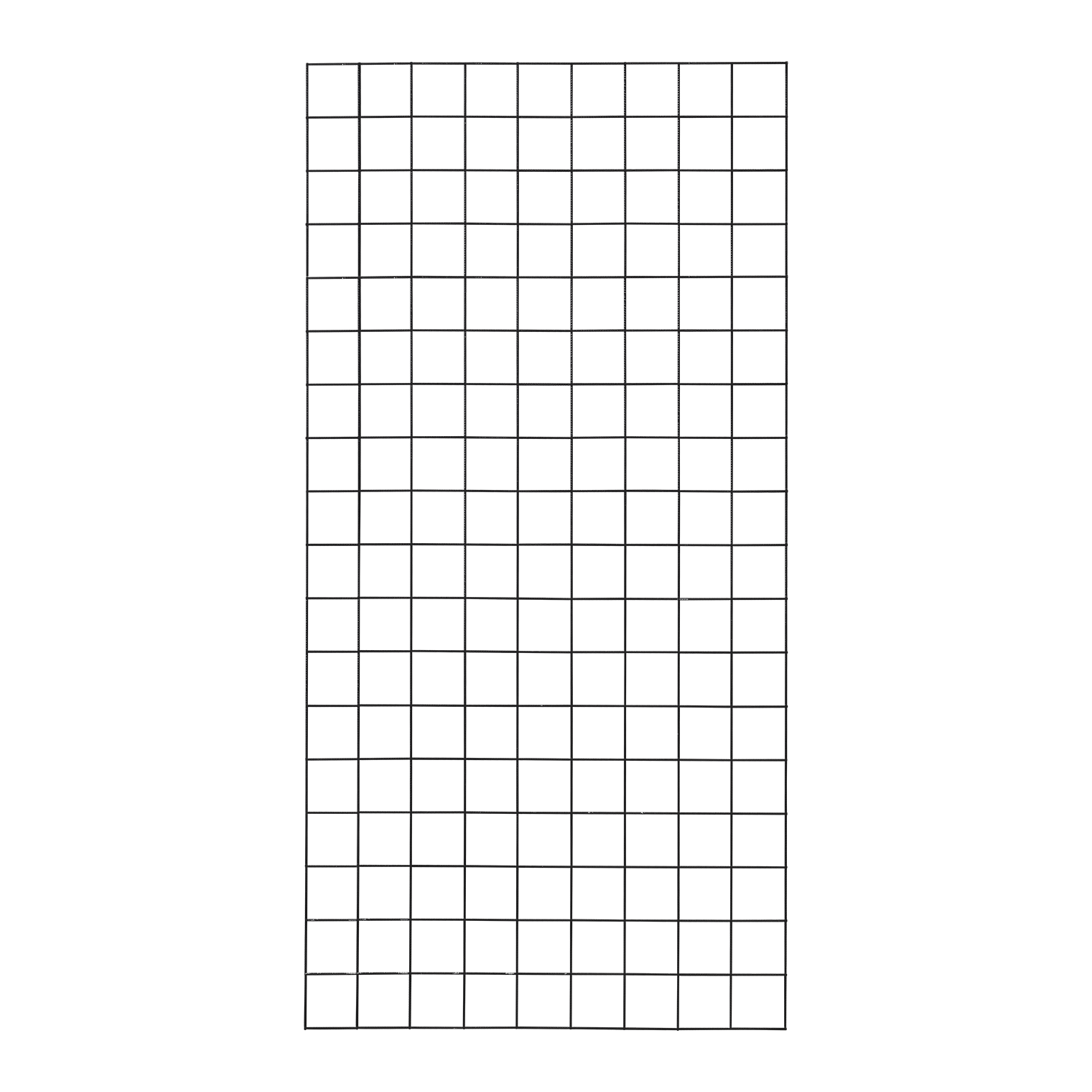 Stålespalier - Pulverlakeret sort - 90×180 cm, m/kant
