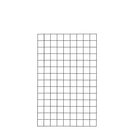 Stålespalier - 90×140 cm, m/kant