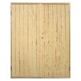 Dobbelt udhusdør plywood inkl. karm - HU - 151,2×197,8 cm