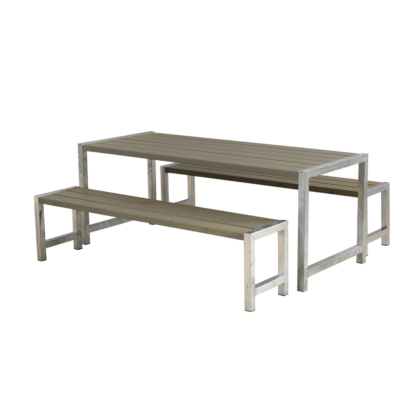 Plankesæt - 186 cm - Gråbrun