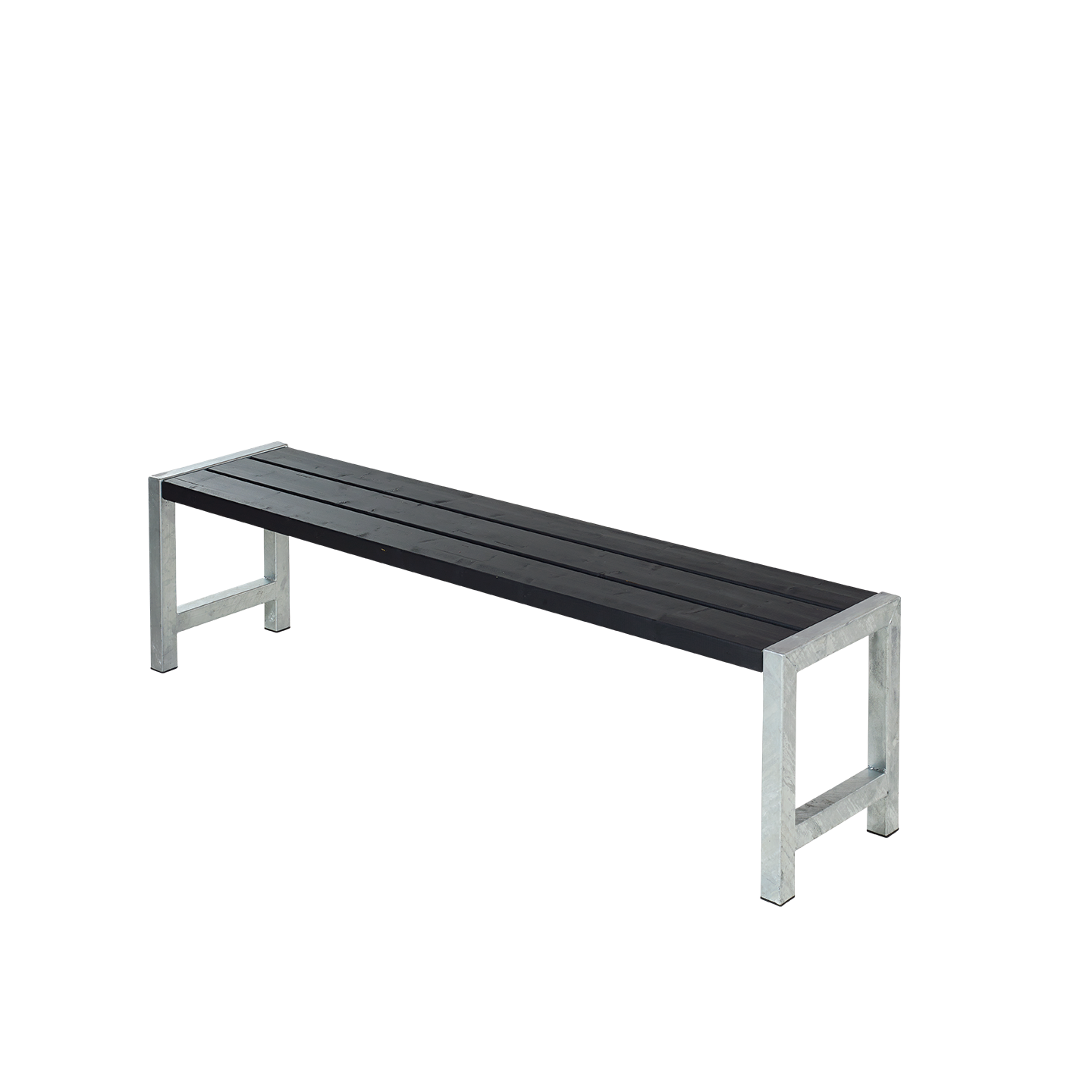 Plankebænk - 176 cm - Sort