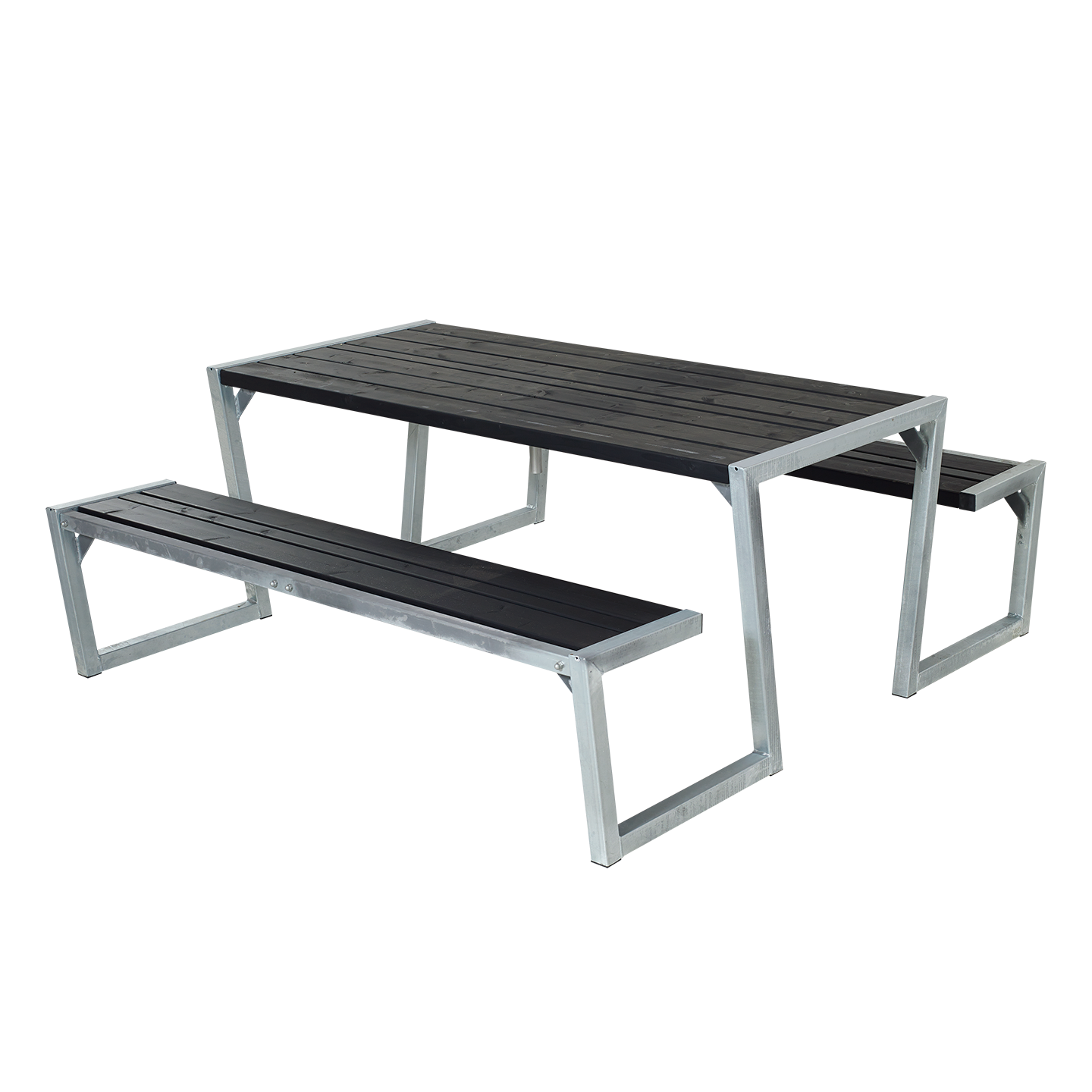 Zigma Bord/Bænkesæt - 176 cm - Sort