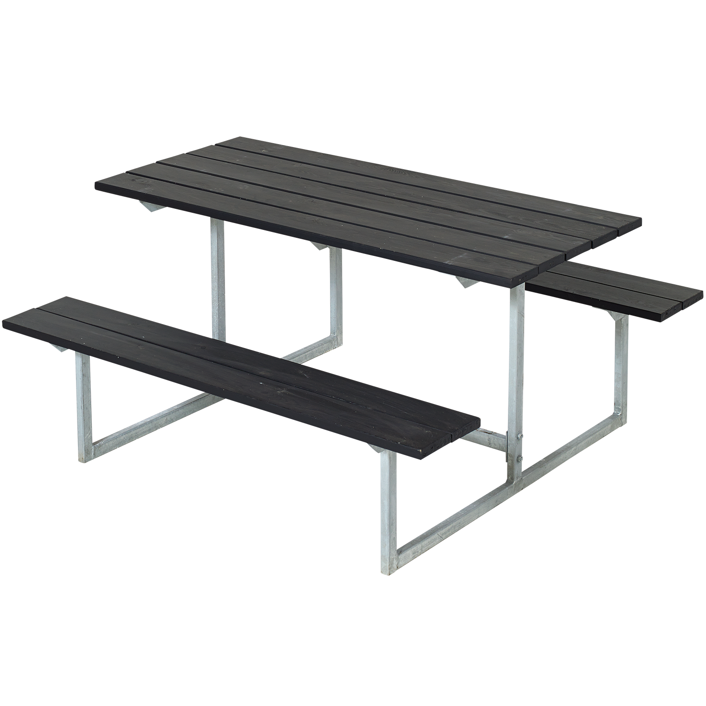 Basic Børne Bord/Bænkesæt - 110 cm - Sort