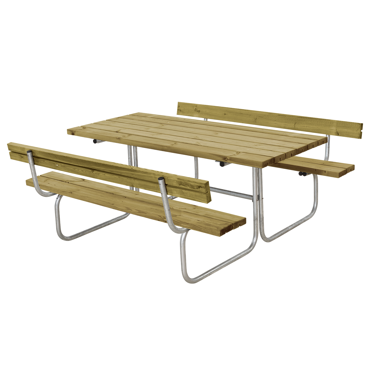 Classic Bord/Bænkesæt m/2 ryglæn - 177 cm - Trykimprægneret