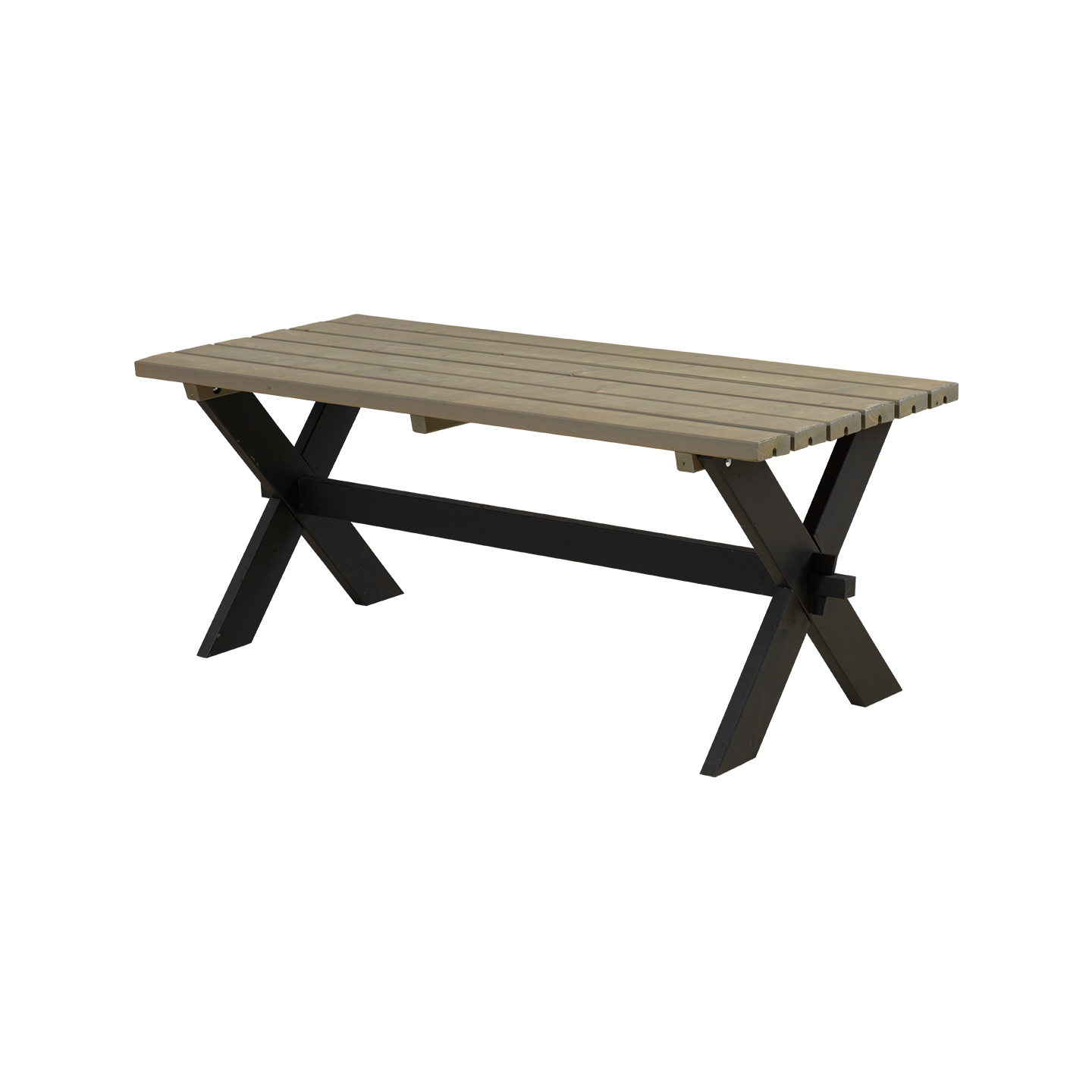 Nostalgi Plankebord - 177 cm - Sort/Gråbrun