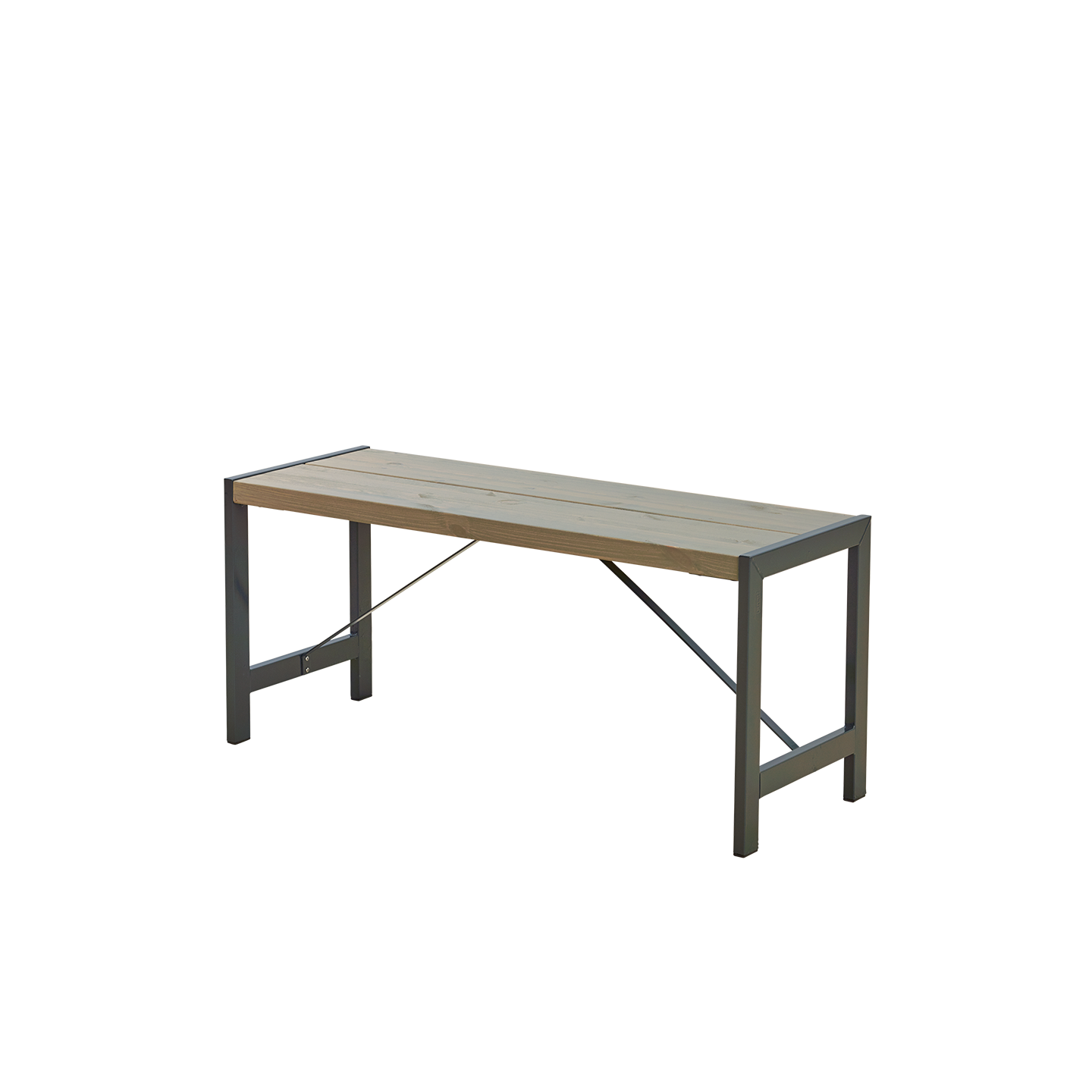 Funkis Bænk - 103 cm - Gråbrun