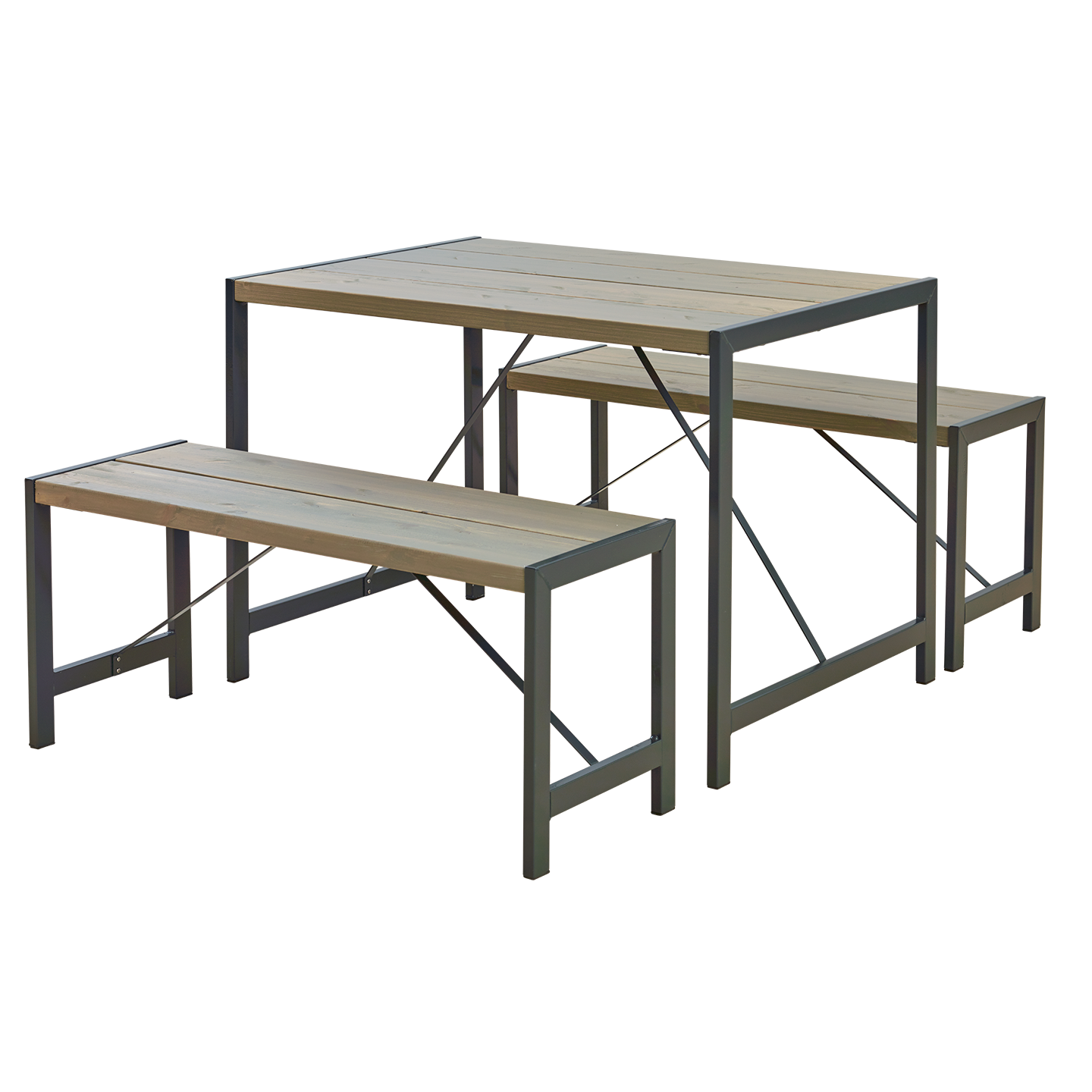 Funkis Møbelsæt - 103 cm - Gråbrun