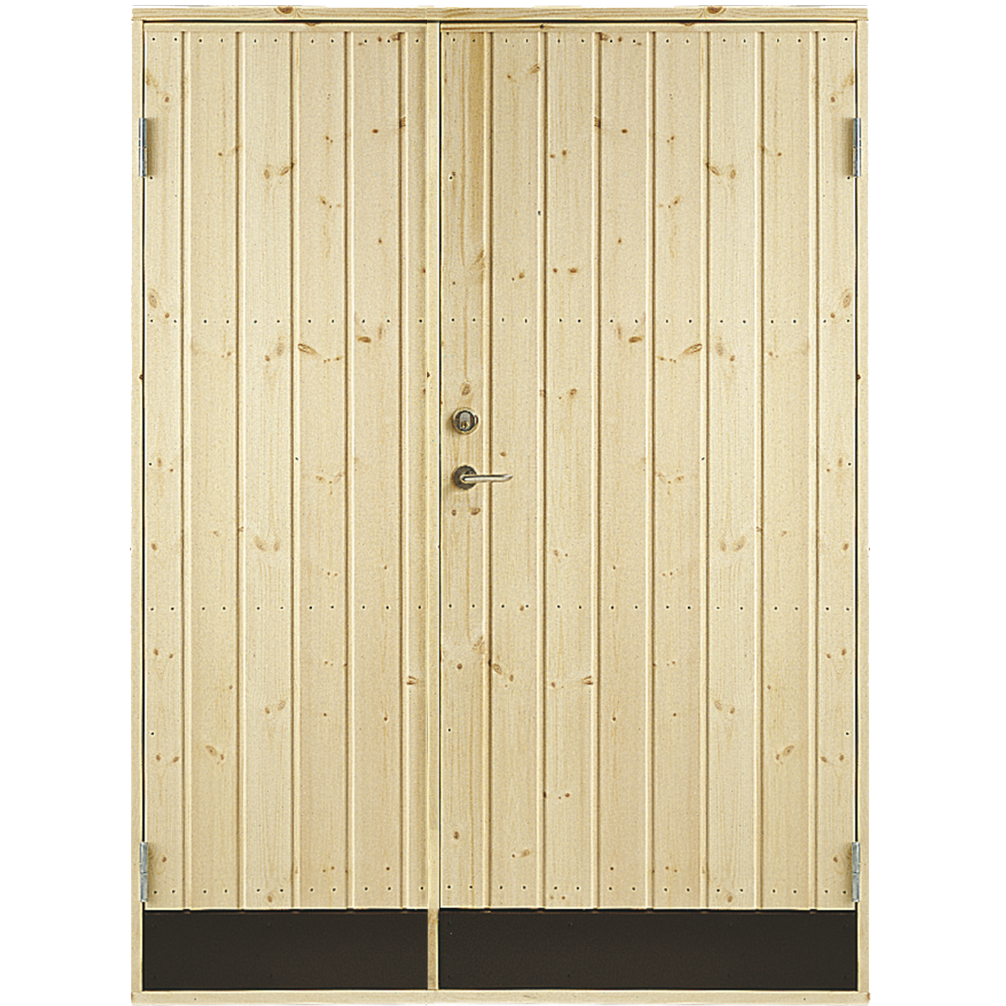 Dobbelt udhusdør panel inkl. karm - HU - 127,8×197,8 cm 