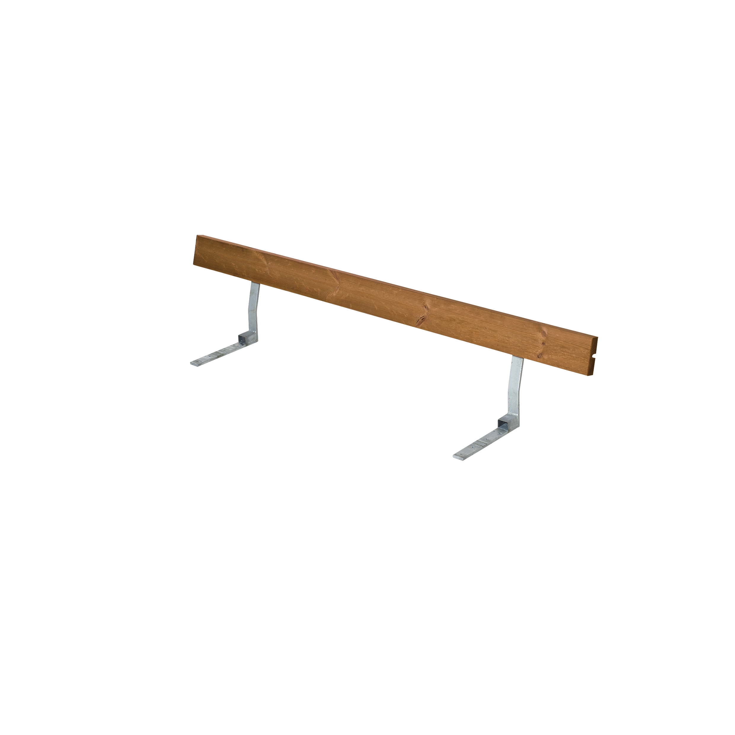 Ryglæn til Bord/Bænkesæt - 177 cm - Grundmalet Teak