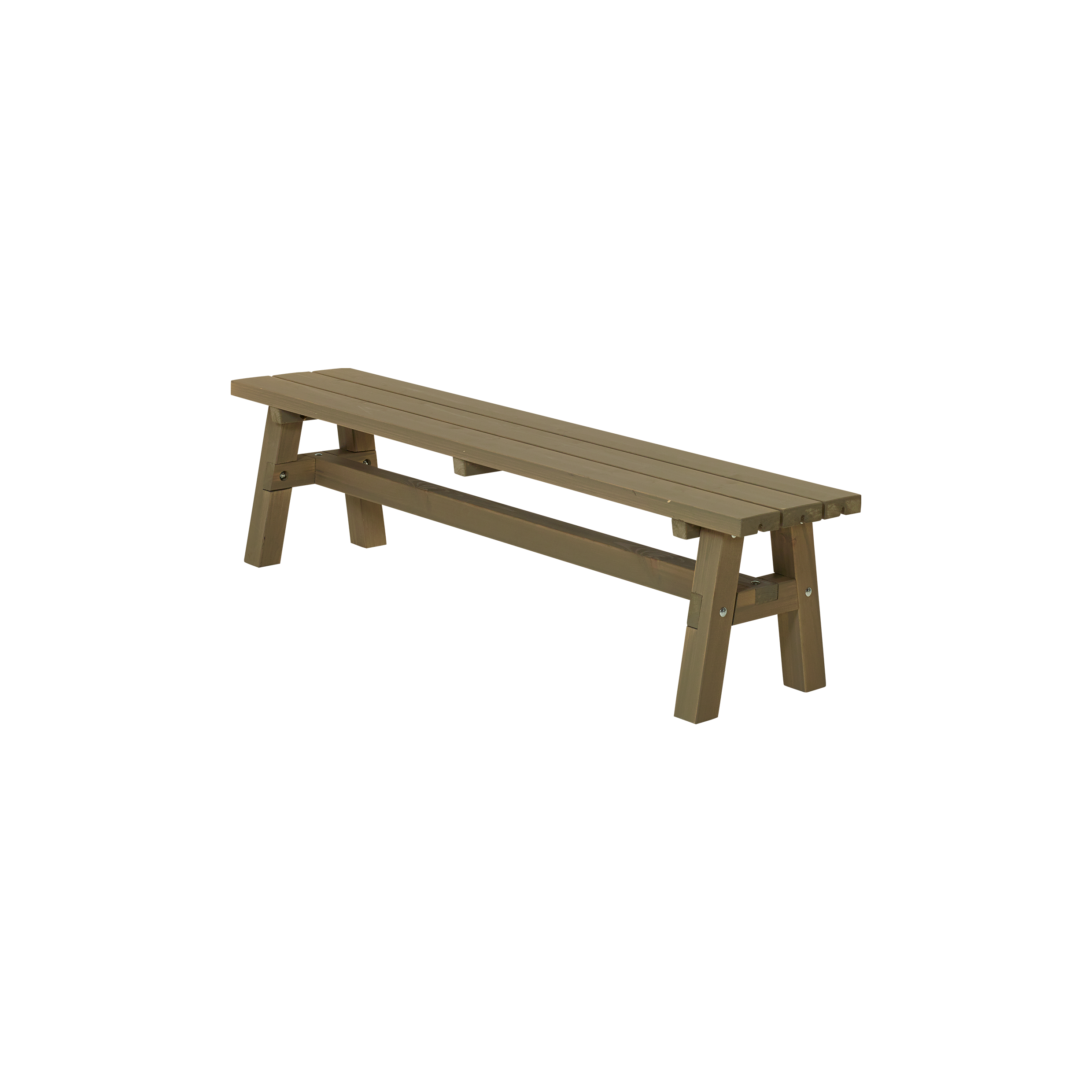 Country Plankebænk - 177 cm - Gråbrun