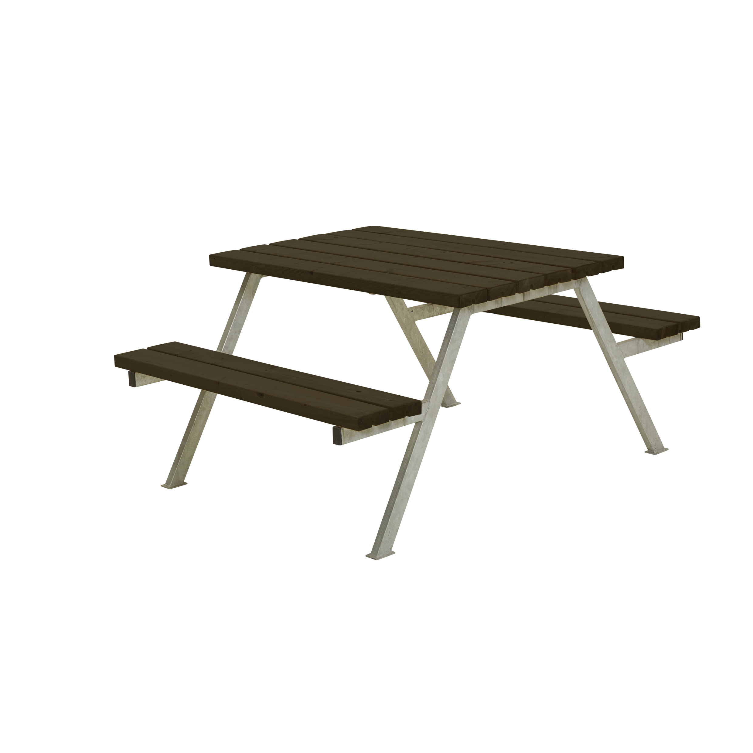 Alpha Bord/Bænkesæt - 118 cm - Sort