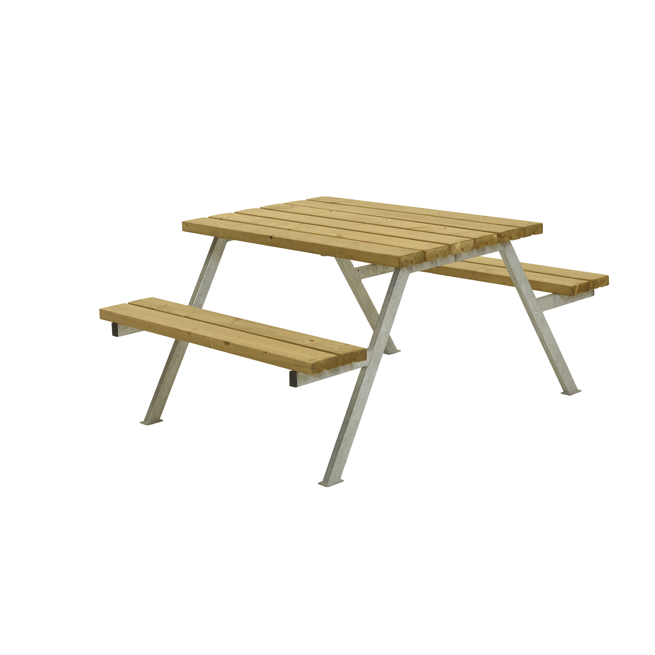 Alpha Bord/Bænkesæt - 118 cm - Lærk